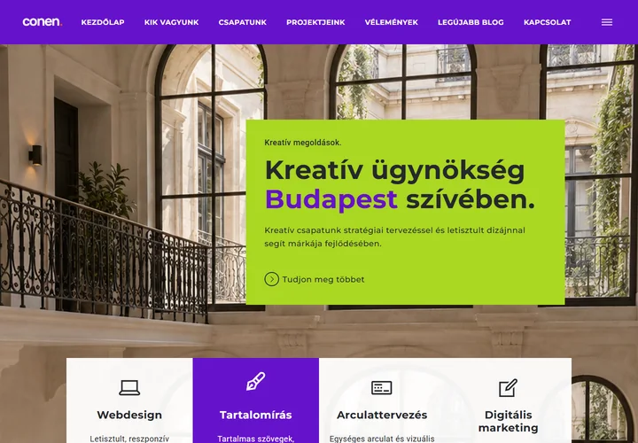 Vezető vállalati marketing és márkaügynökség – a sablon nyitóoldala