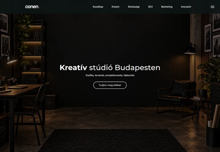 Innovatív digitális és közösségi piaci ügynökség – a sablon nyitóoldala