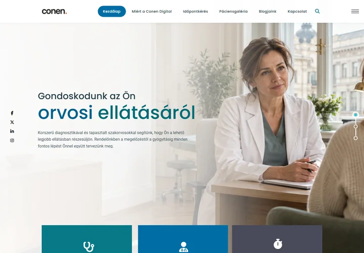 Családorvosi és klinikai bőrgyógyászati rendelő – a sablon nyitóoldala