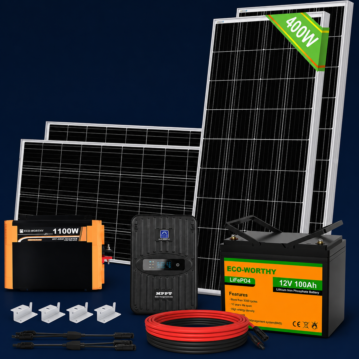 OFF-Grid napelem rendszer 400W