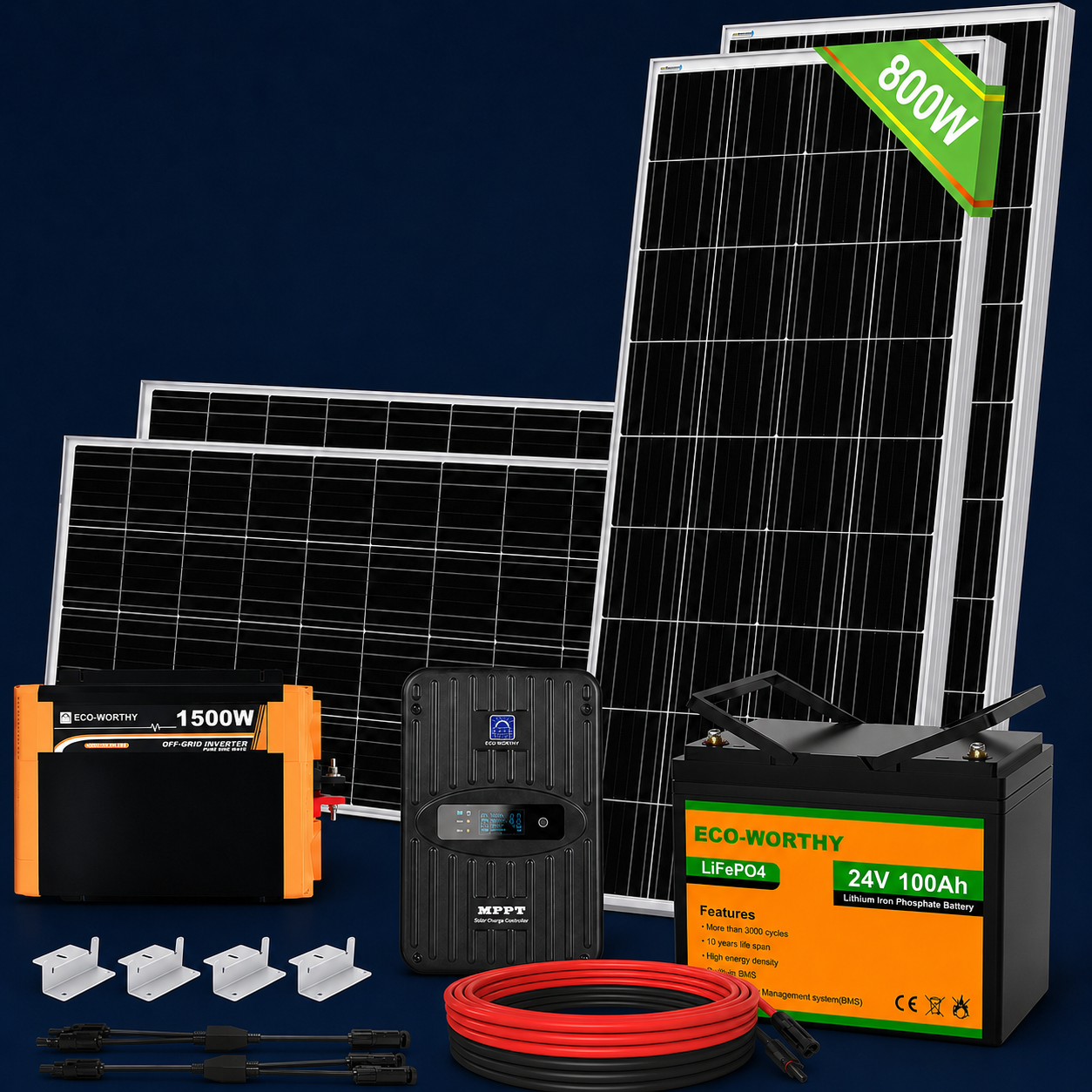 OFF-Grid napelem rendszer 800W
