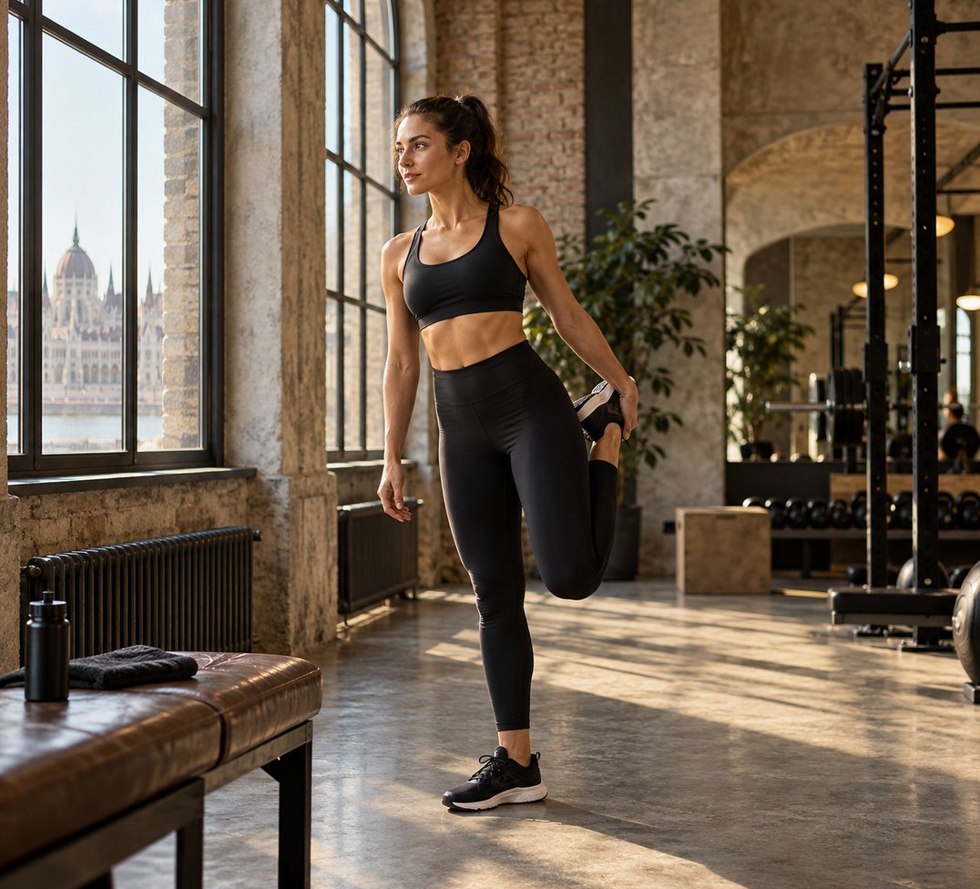 Edző nő fitneszteremben
