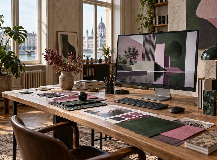 Digitális tervezőasztal egy budapesti műhelyben