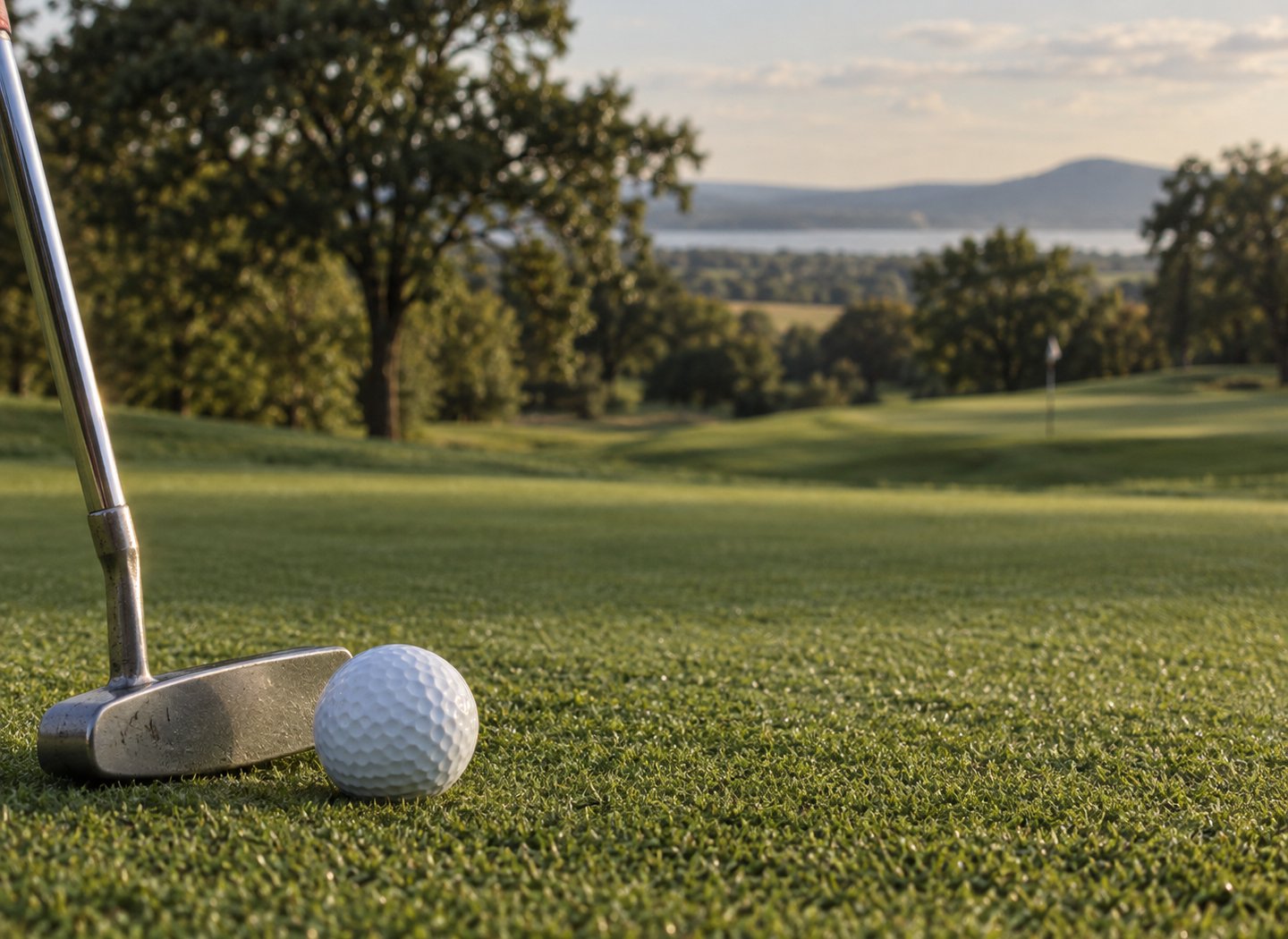 Golflabda a pályán
