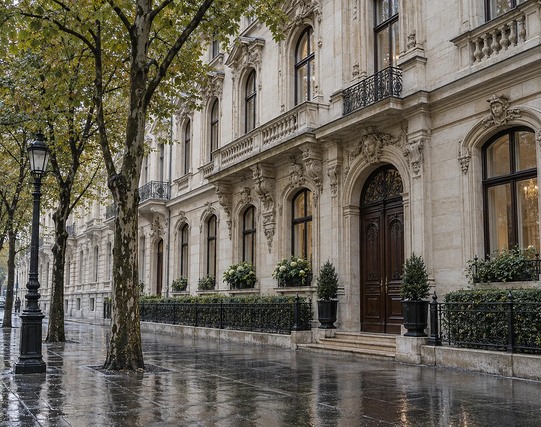 Budapesti irodaépület homlokzata